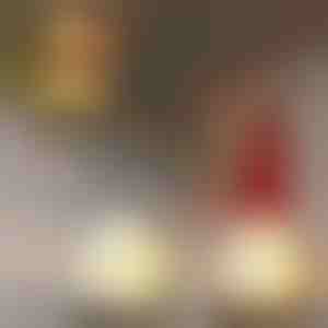 Világító karácsonyi manó, Gnomek - Szürke