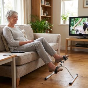 Mini pedáledző asztalhoz, kanapéhoz és székhez - karok és lábak, állítható ellenállás, 150 kg-ig | PEDALORA