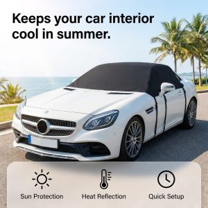 Kétoldalas napvédő szélvédőtakaró | CARCOVER